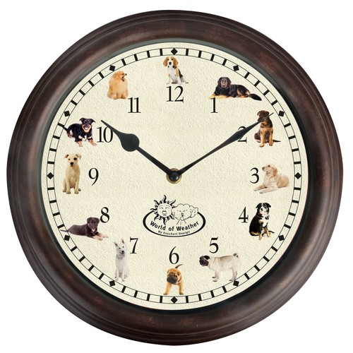 Dog sounds barking wall - sounds, clock