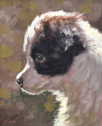 Cute john silver original oil - cute,