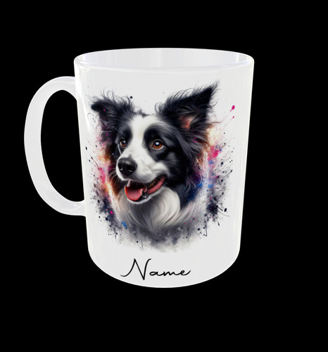 Border collie coffee - collie, mug